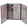 3 Fold Triple Panel Cafe Menu Cover (8 1/2"x11")